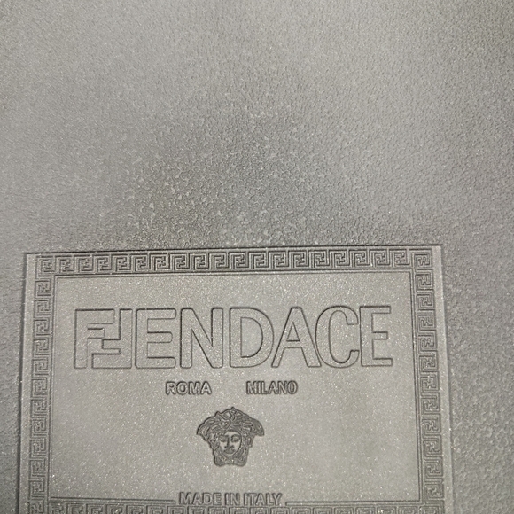 FENDACE Black Slides w37 FENDI X VERSACE collaboration - Picture 7 of 15